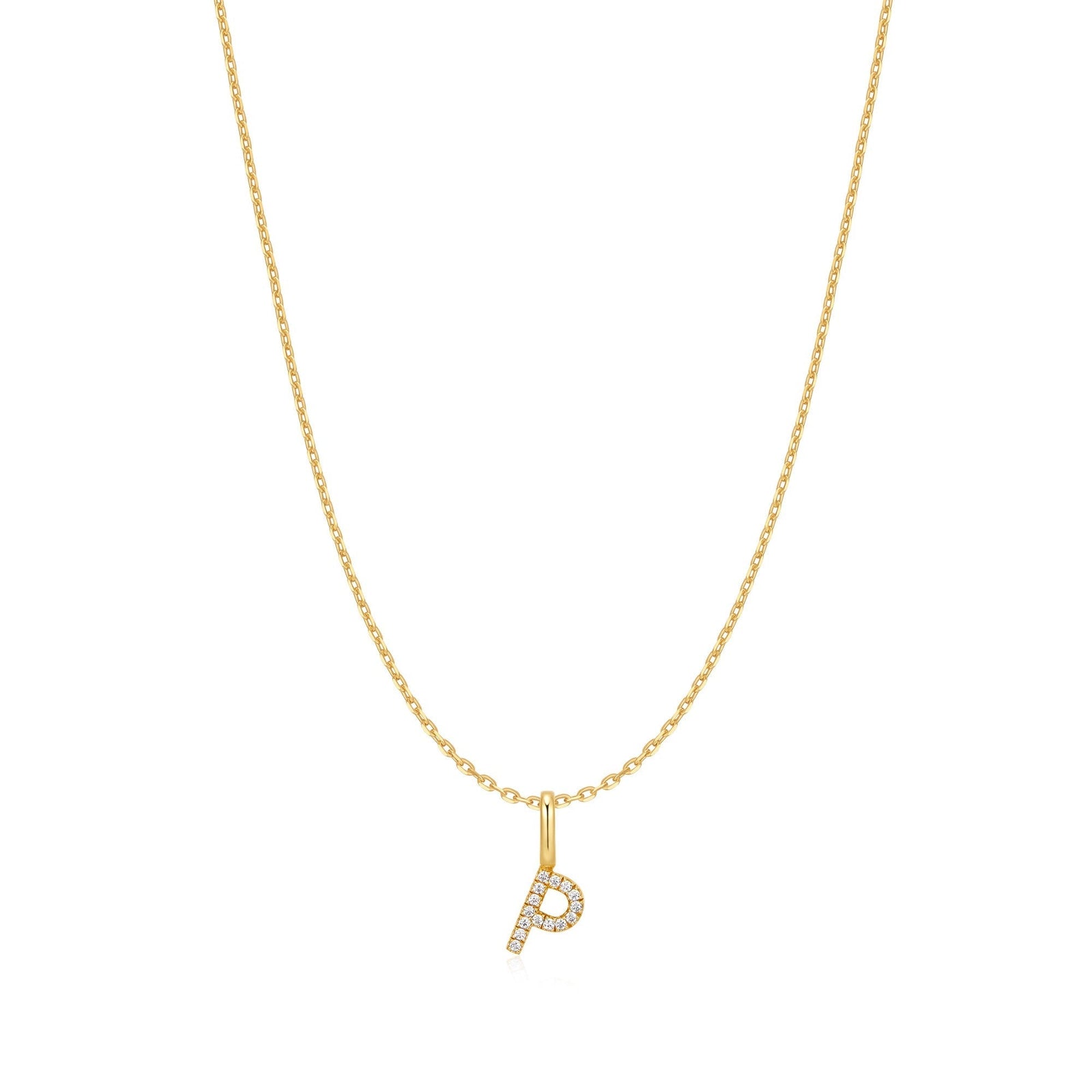 Ania Haie Gold Letter P Initial Necklace