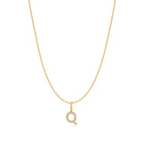 Ania Haie Gold Letter Q Initial Necklace