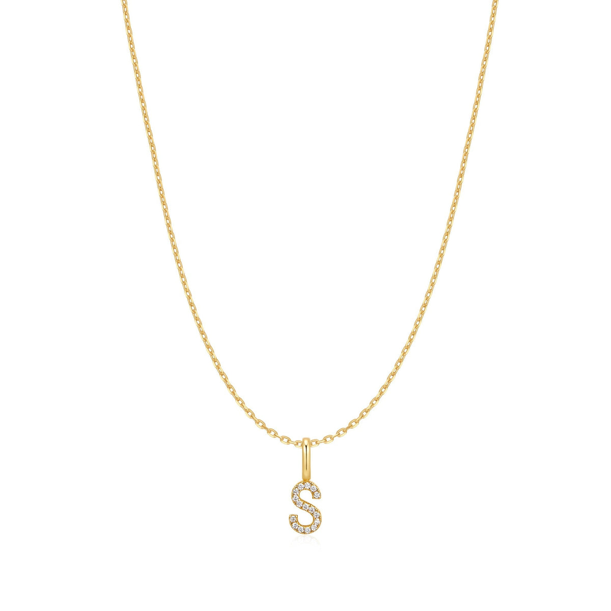 Ania Haie Gold Letter S Initial Necklace