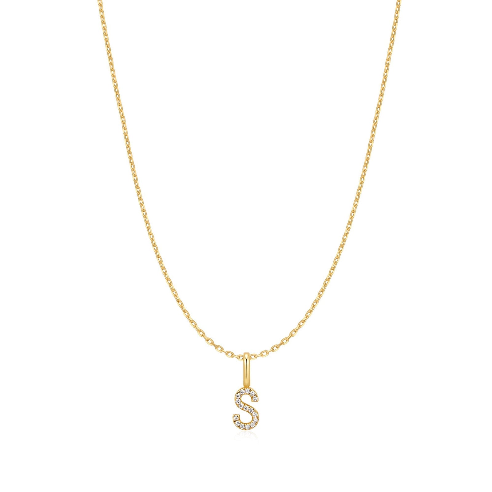 Ania Haie Gold Letter S Initial Necklace