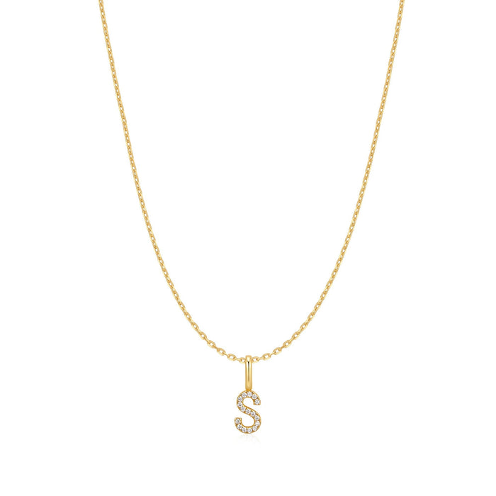 Ania Haie Gold Letter S Initial Necklace