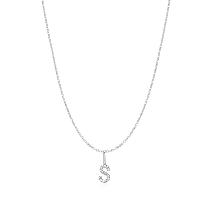 Ania Haie Silver Letter S Initial Necklace
