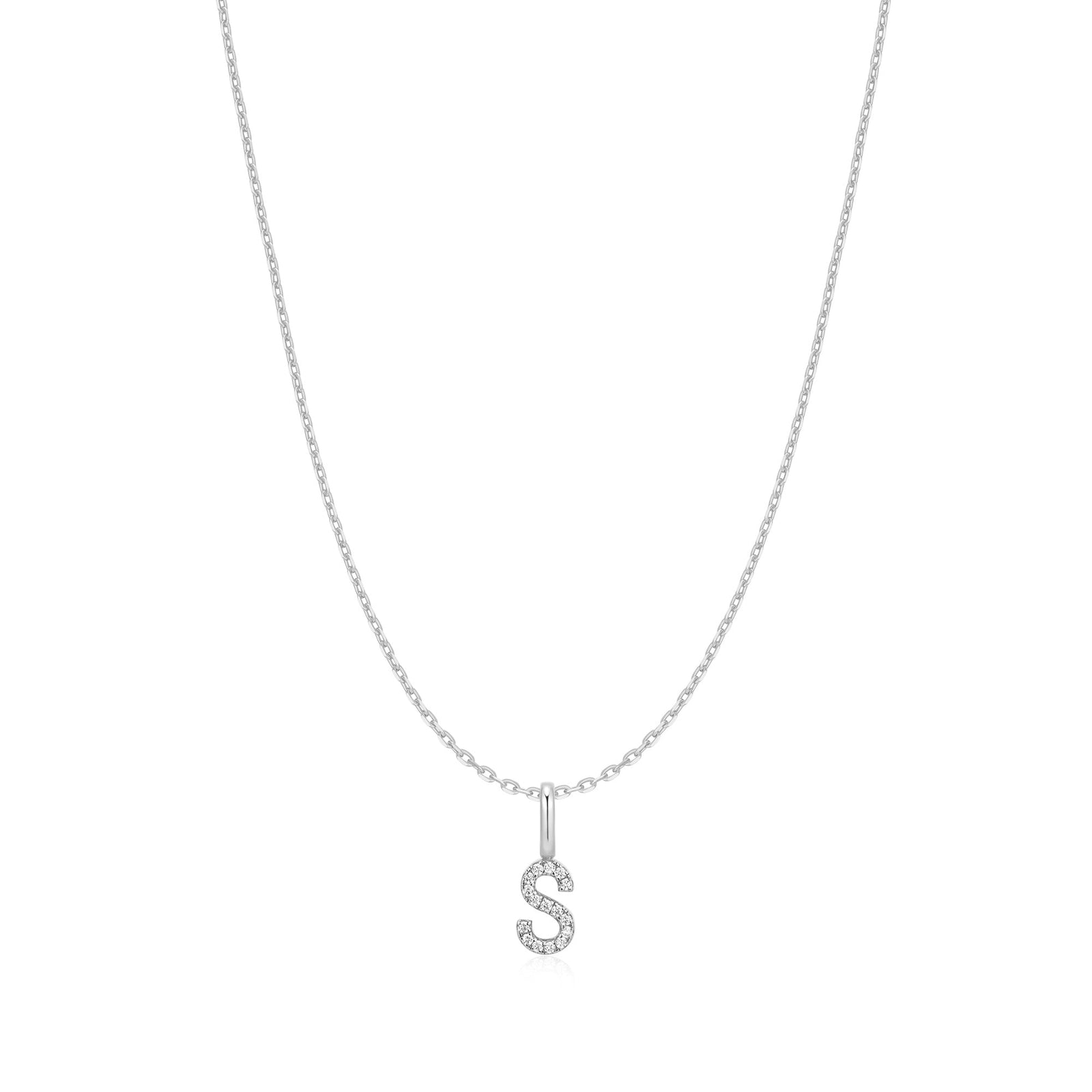Ania Haie Silver Letter S Initial Necklace