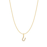 Ania Haie Gold Letter U Initial Necklace