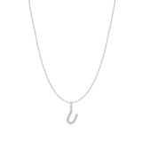 Ania Haie Silver Letter U Initial Necklace