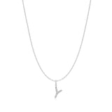 Ania Haie Silver Letter Y Initial Necklace