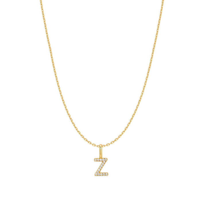 Ania Haie Gold Letter Z Initial Necklace