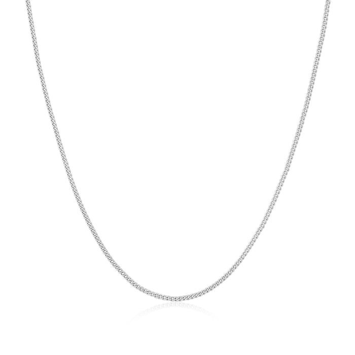 Ania Haie Silver Slim Curb Link Chain Necklace