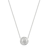 Ania Haie Silver Reversible Pave Moon Evil-Eye Necklace