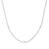 Ania Haie Silver Evil Eye Station Necklace