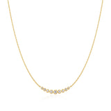 Ania Haie Gold Graduated Bezel-Set Necklace