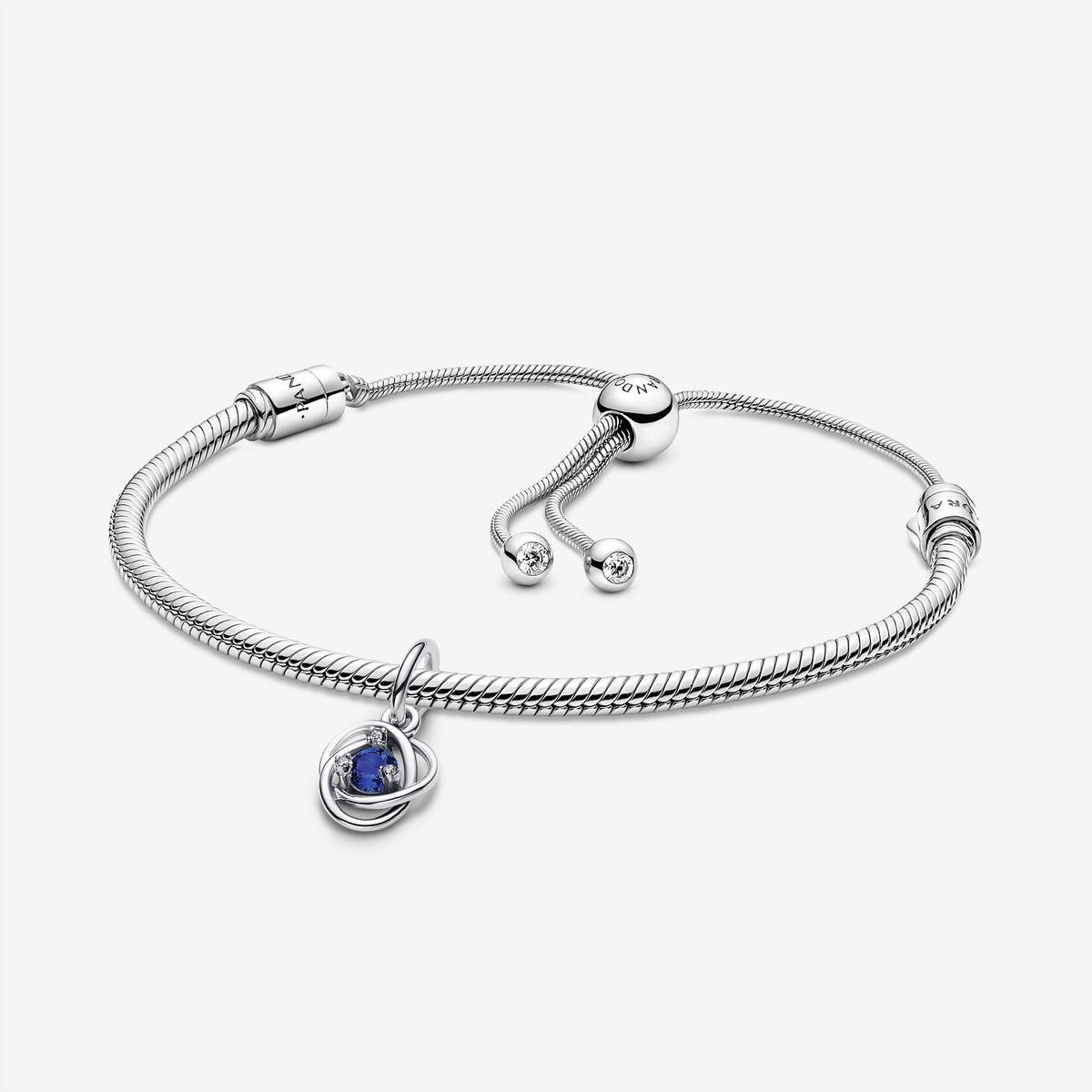 Blue Eternity Circle Dangle Charm