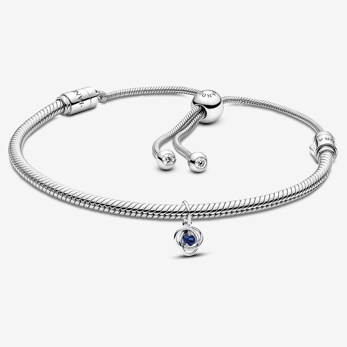 Blue Eternity Circle Dangle Charm