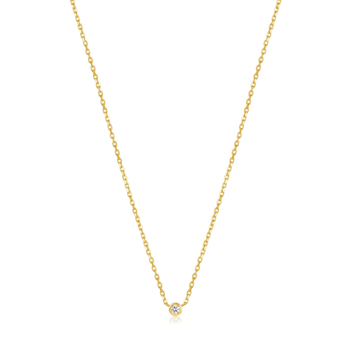 Ania Haie 14kt Gold Single Natural Diamond Necklace