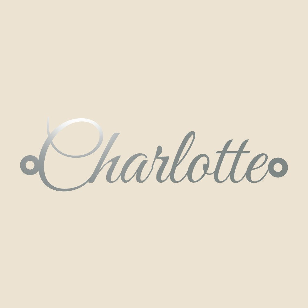 Name necklace · Charlotte · Great Vibes · 12mm · Sterling silver · NN-MV28D0NQ9V