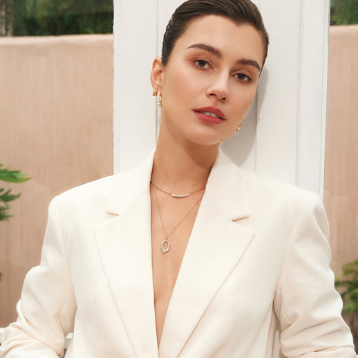 Ania Haie Pave Arrow Pendant