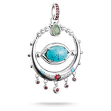 THOMAS SABO Eye Amulet Pendant with Oval Imitation Turquoise
