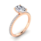Rose gold|Oval