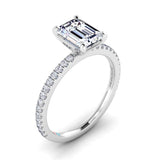 White gold|Emerald