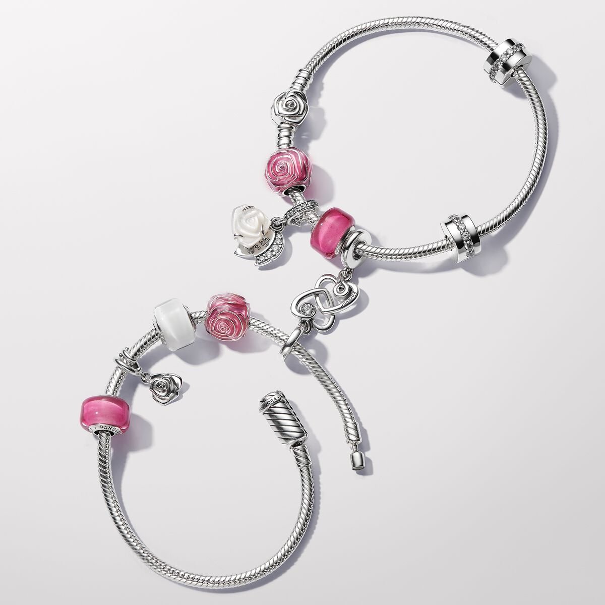 Pink Rose in Bloom Charm
