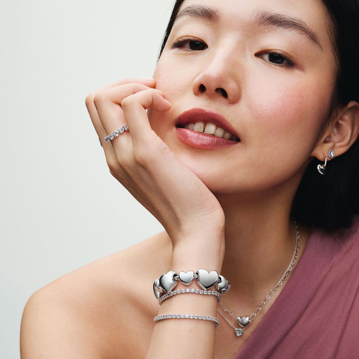 Linked Hearts Collier Necklace