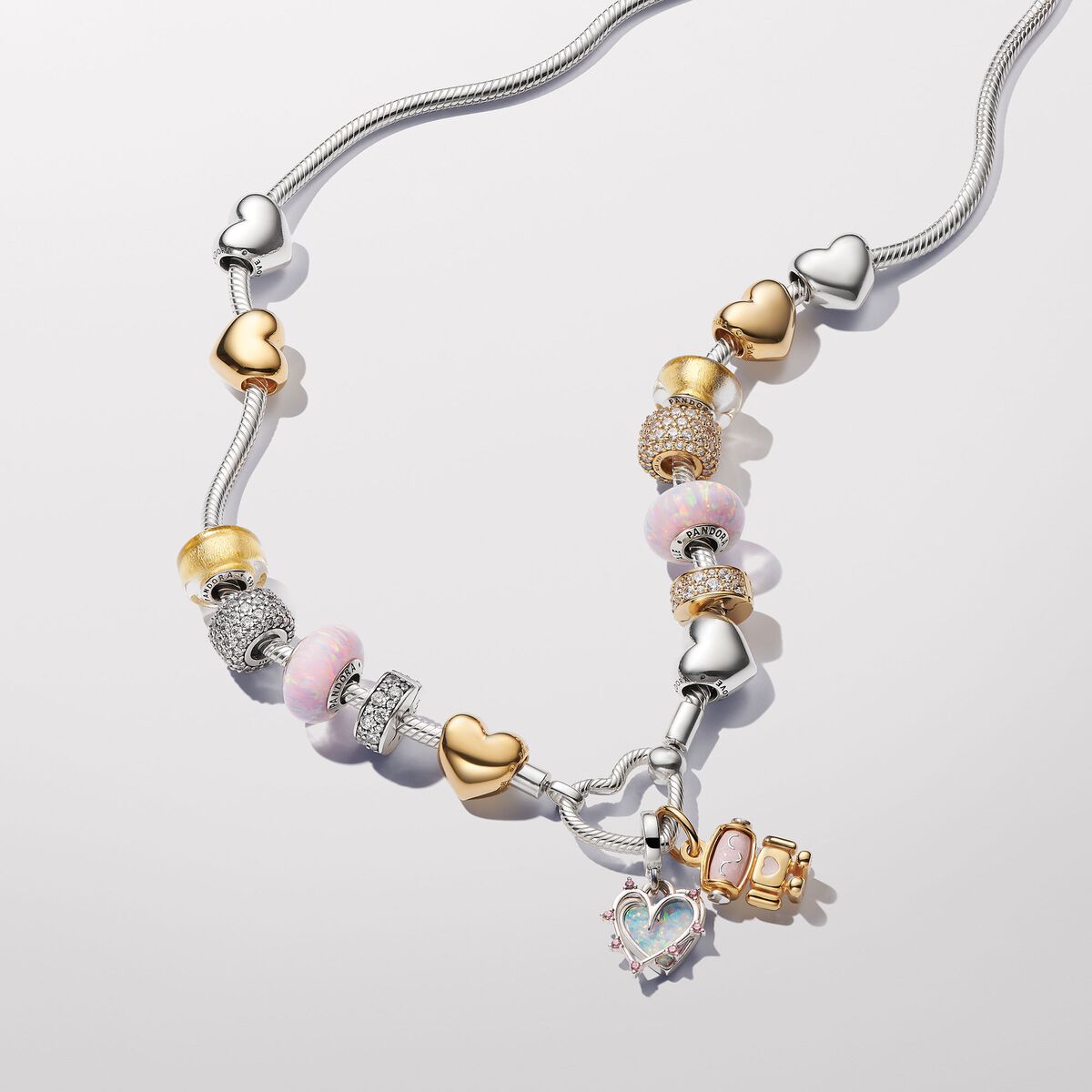 Golden Mini Murano Glass Charm