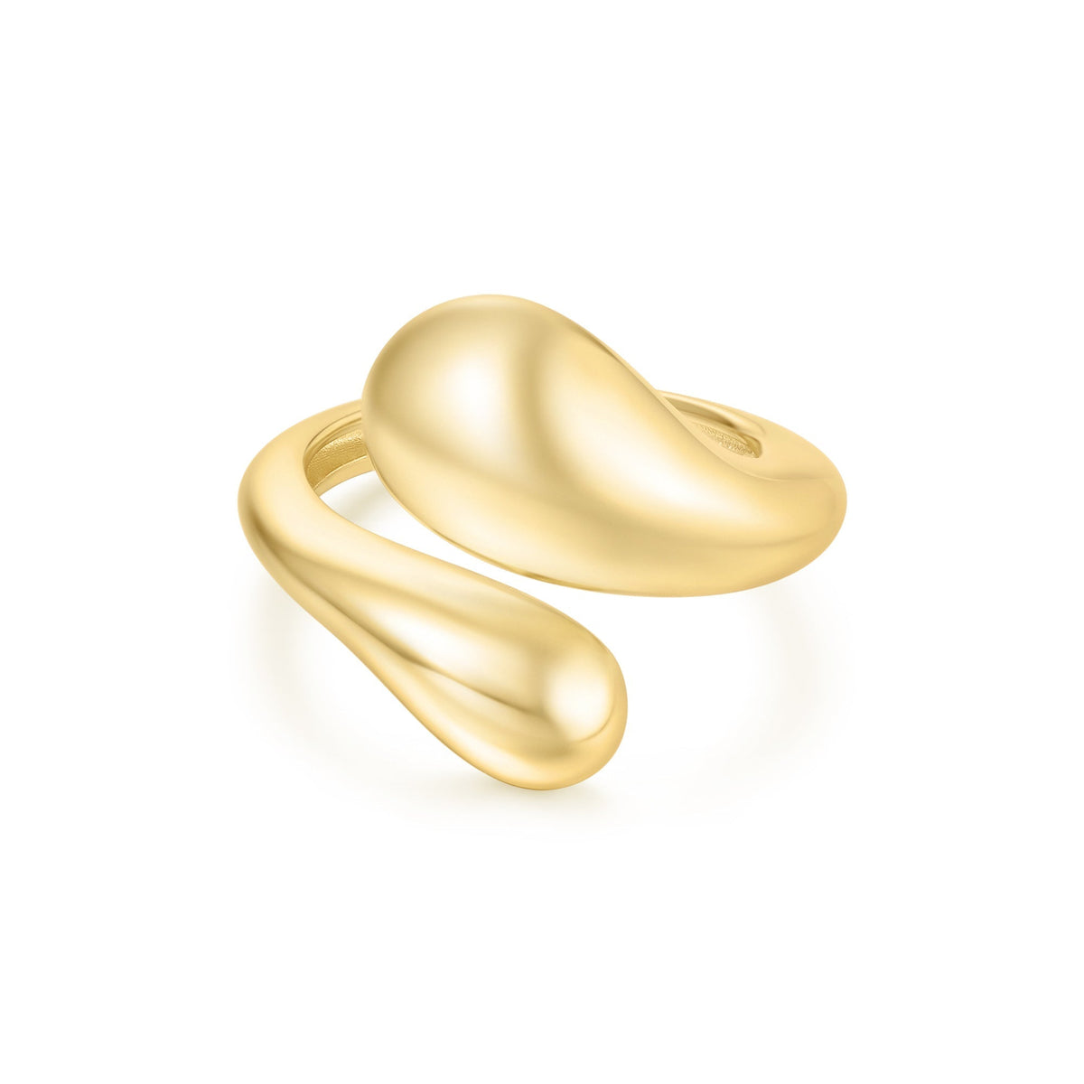 Ania Haie Gold Sculptural Crossover Ring