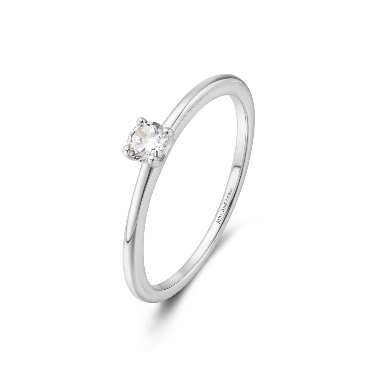 Ania Haie Silver Classic Slim Stacking Ring