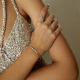 Ania Haie Silver Pave Multi Beaded Chain Bracelet