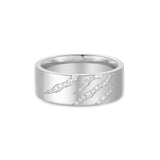 Ania Haie Silver Tiger Stripe Band