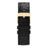 Sekonda Mens Clement Guilloche Dial Black Leather 28x37mm Watch