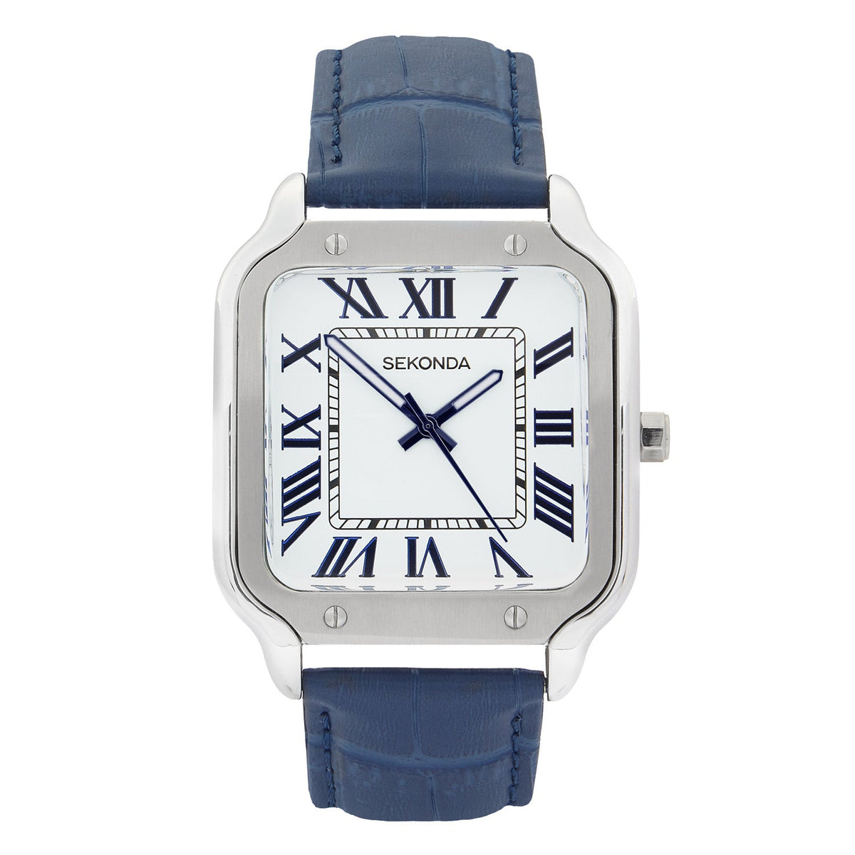 Sekonda Rene White Dial 39mm Mens Watch Blue