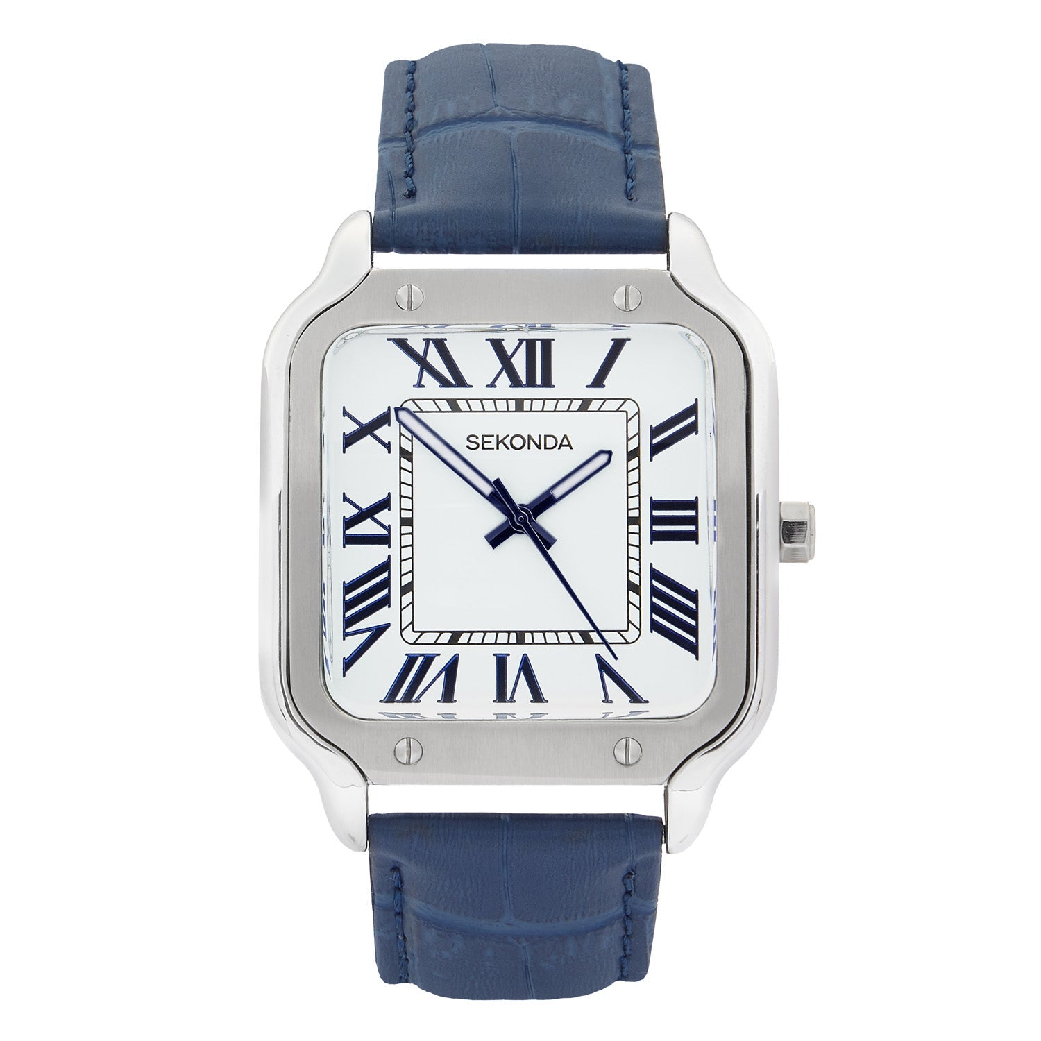 Sekonda Rene White Dial 39mm Mens Watch Blue