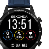 Sekonda Active Go LCD Display 45mm Unisex Watch Blue