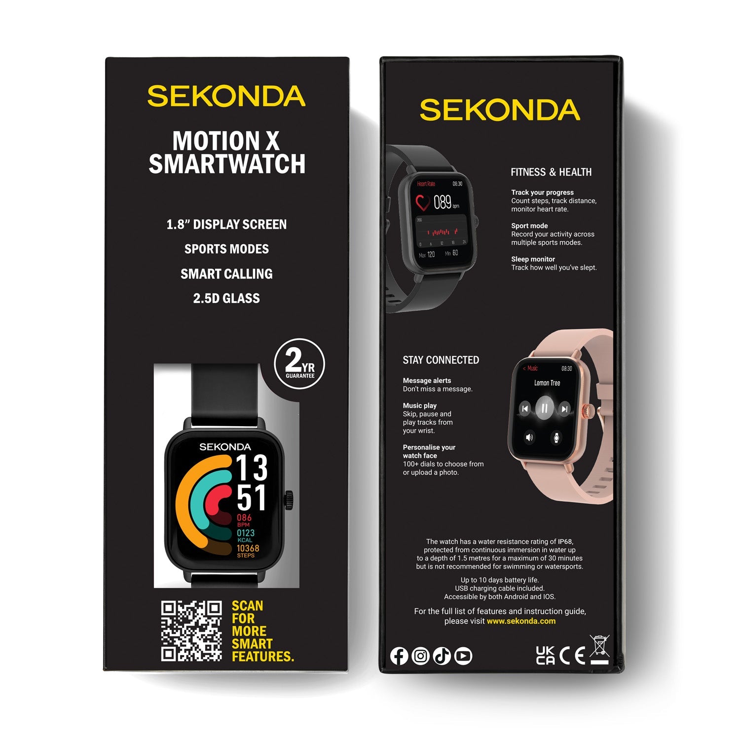 Sekonda Motion X LCD Display 36mm Unisex Watch Black