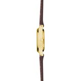 Sekonda Womens Evans White Dial Gold Brwn Leather Strap 25mm Watch