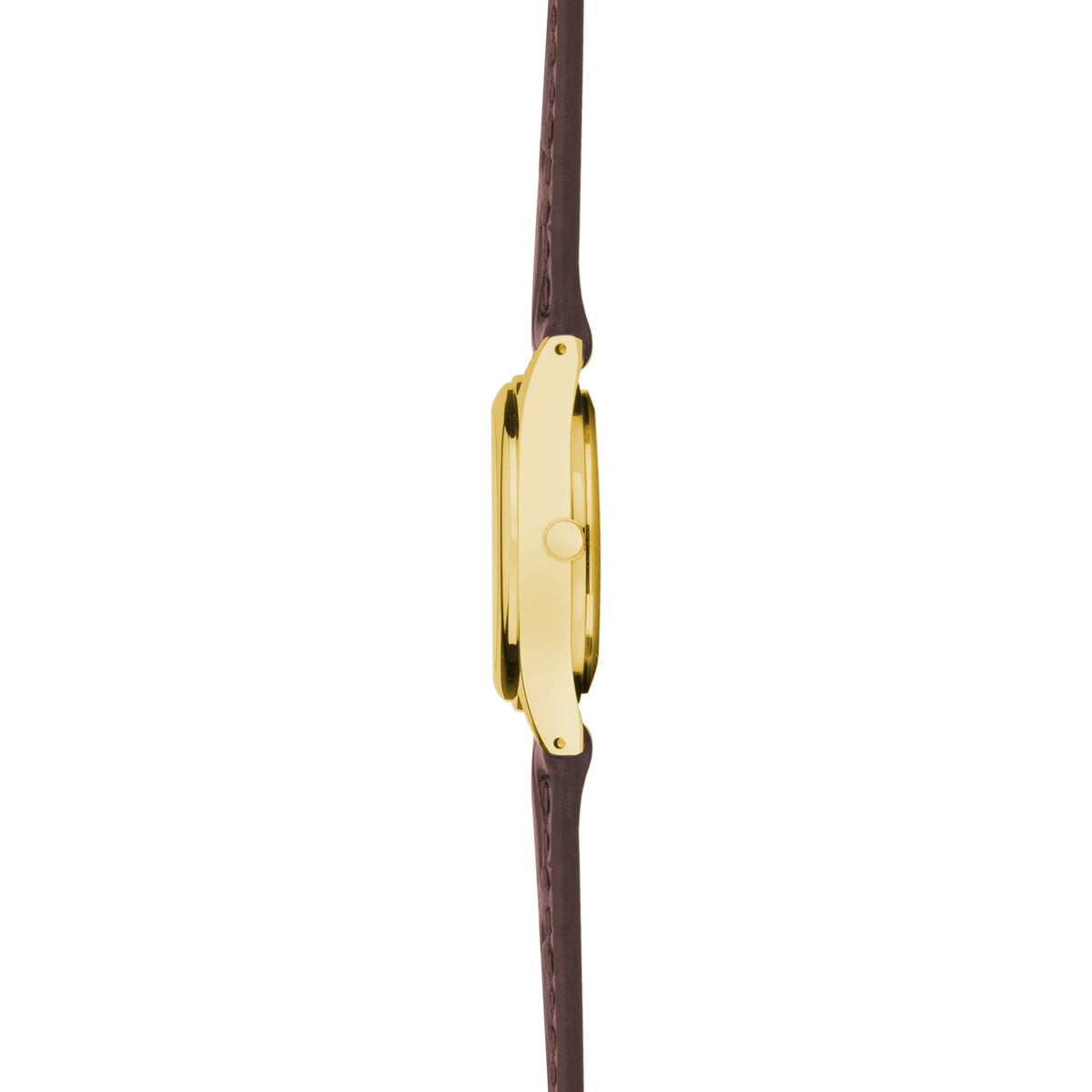 Sekonda Womens Evans White Dial Gold Brwn Leather Strap 25mm Watch