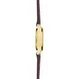 Sekonda Womens Evans White Dial Gold Brwn Leather Strap 25mm Watch