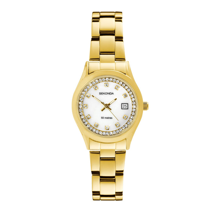 Sekonda Womens Catherine Mop Dial Iron Plated Bracelet 27mm Watch