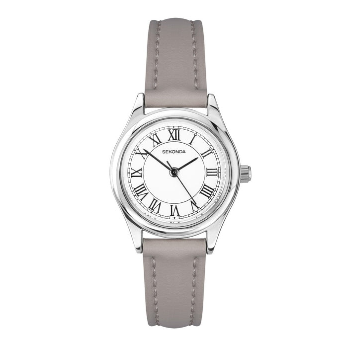 Sekonda Evans White Dial 25mm Womens Watch Grey