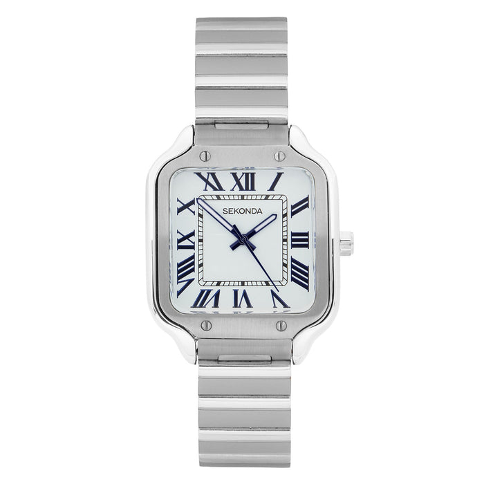 Sekonda Rene White Dial 29mm Womens Watch Silver