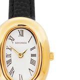 Sekonda Bellamy White Dial 23mm Womens Watch Black