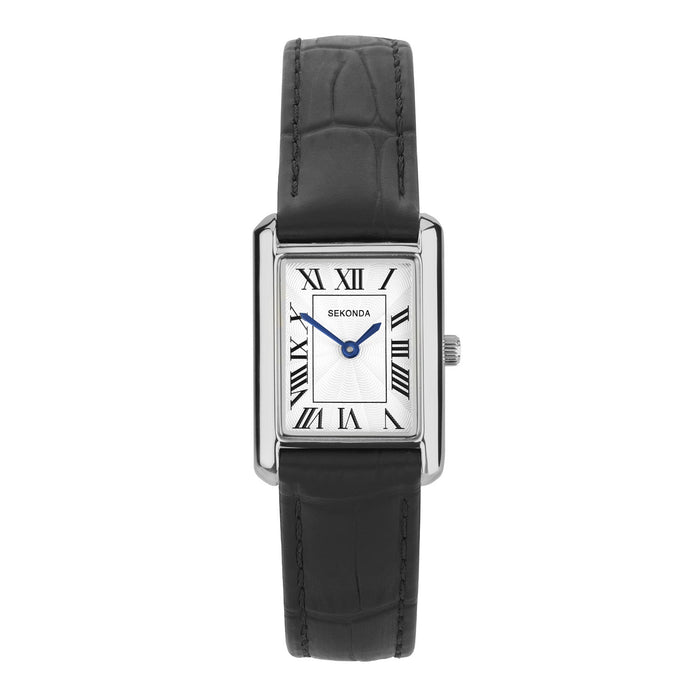 Sekonda Colette White Dial 22mm Womens Watch Black