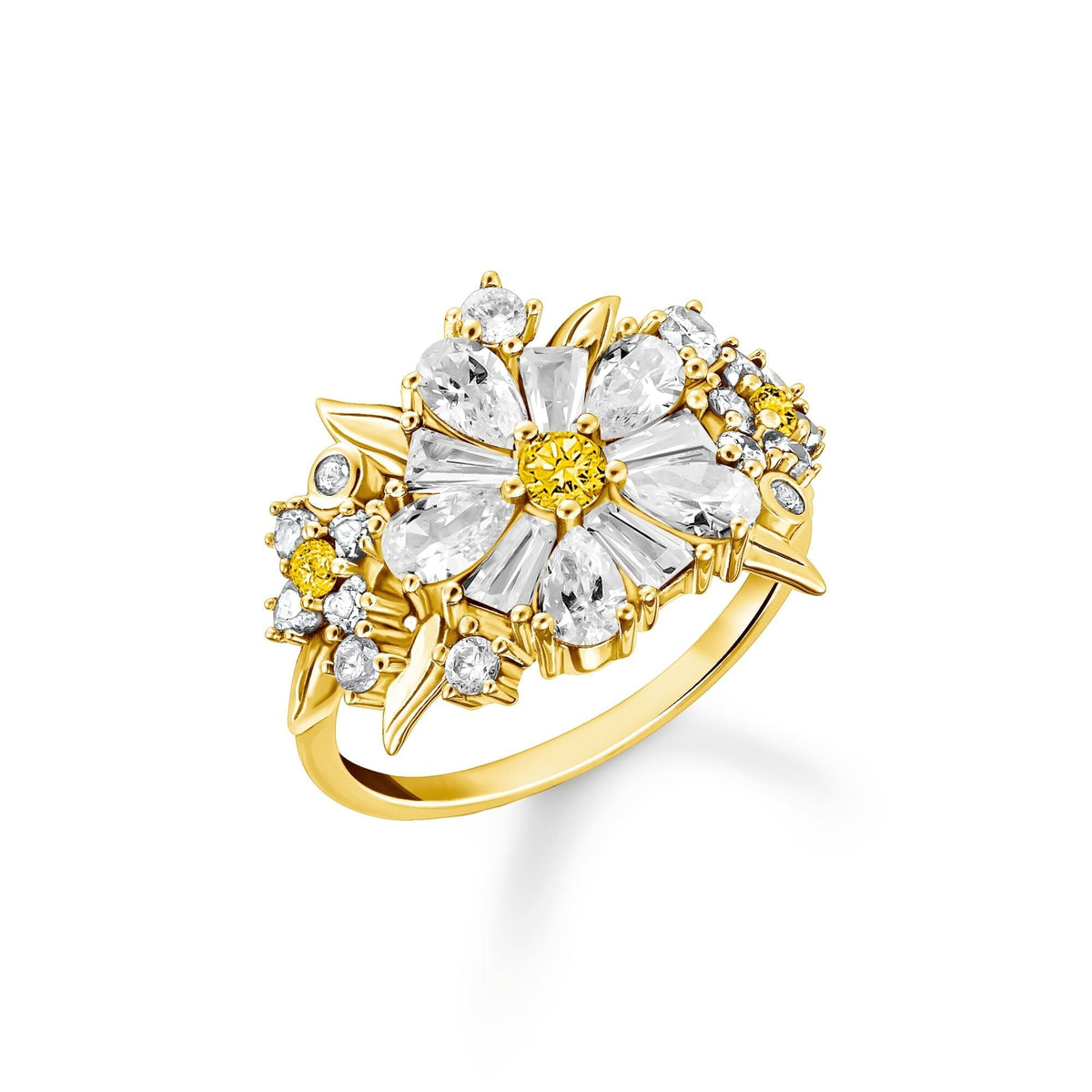 THOMAS SABO Lovely Daisy Cocktail Ring in Gold