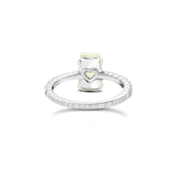 THOMAS SABO Ring with white mini sized goldbears and zirconia