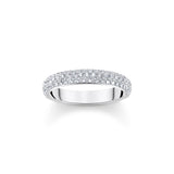 THOMAS SABO Thin band ring with white zirconia small