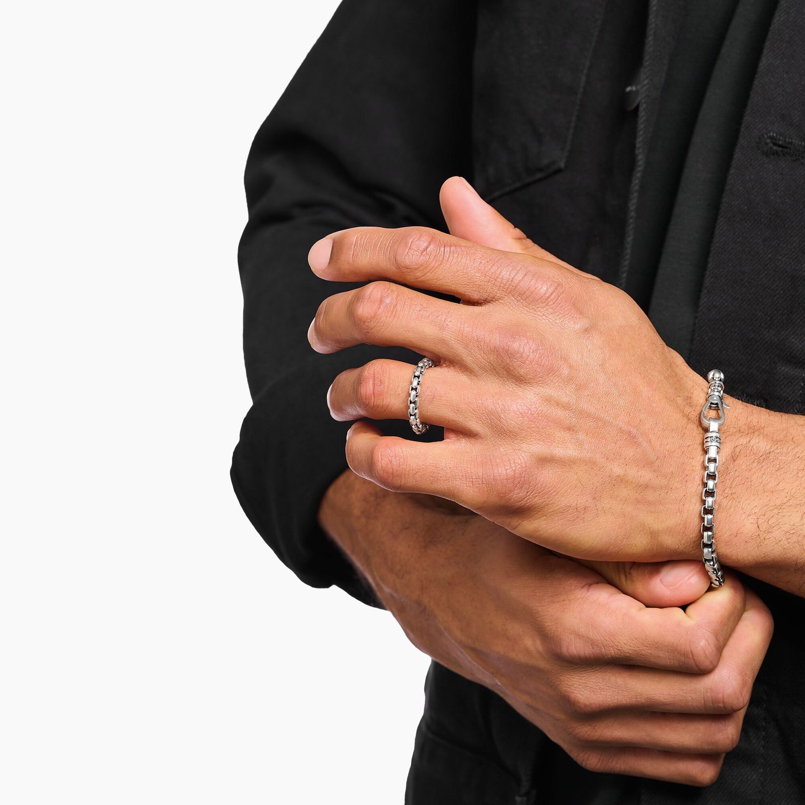 THOMAS SABO Box Chain-Ring Silver