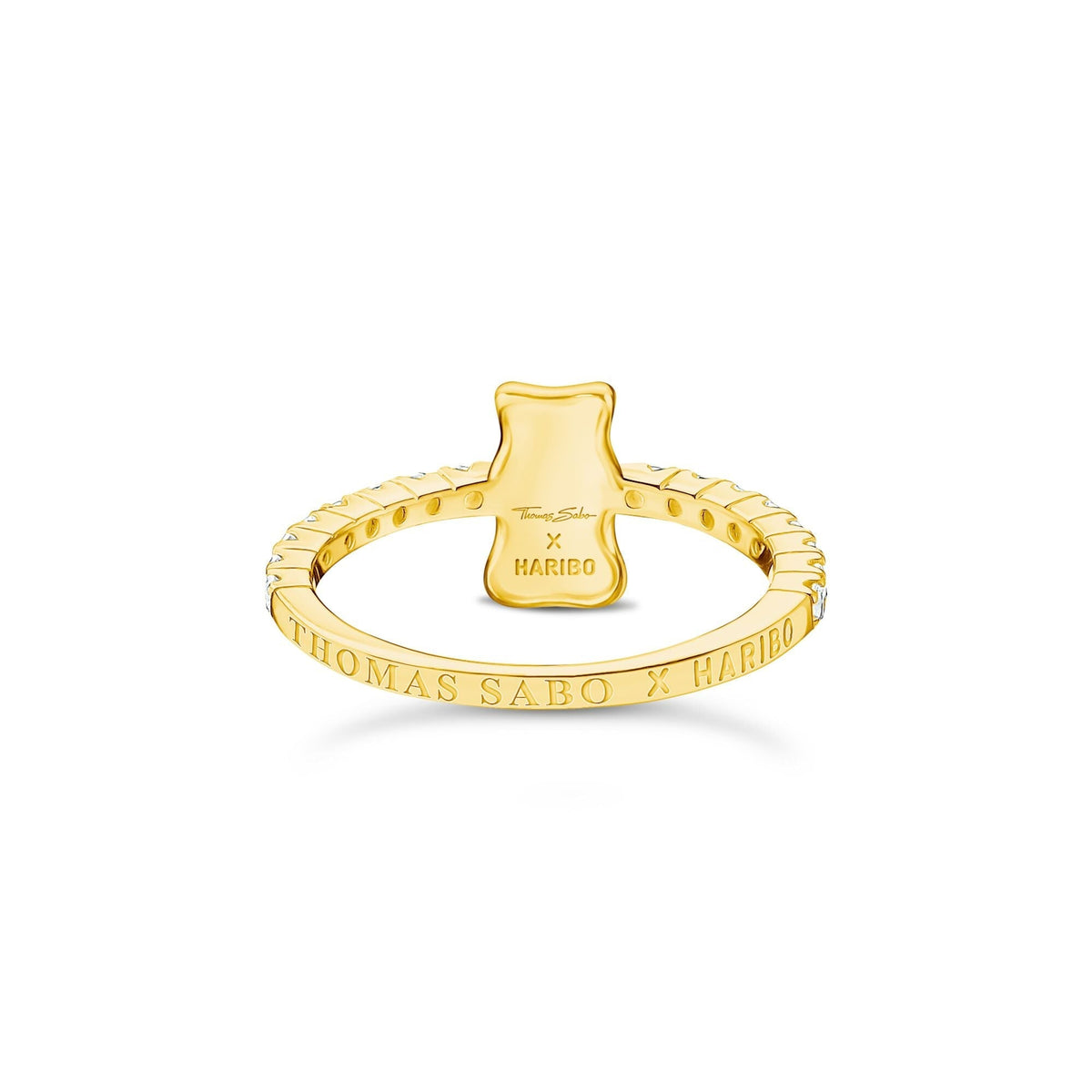 THOMAS SABO Ring with Gold HARIBO goldbear and zirconia