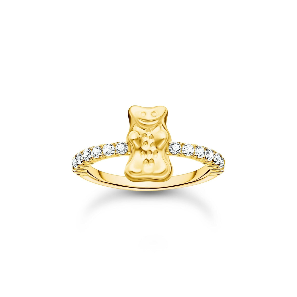 THOMAS SABO Ring with Gold HARIBO goldbear and zirconia