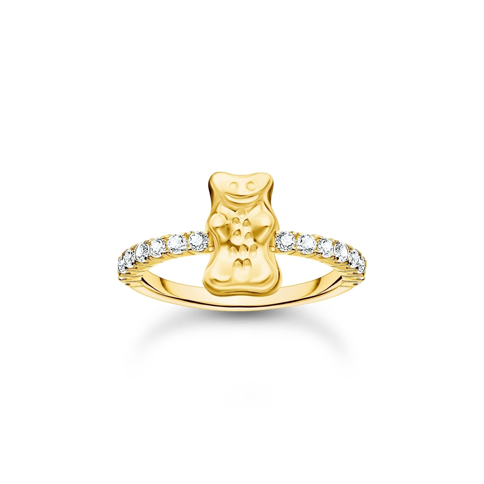 THOMAS SABO Ring with Gold HARIBO goldbear and zirconia